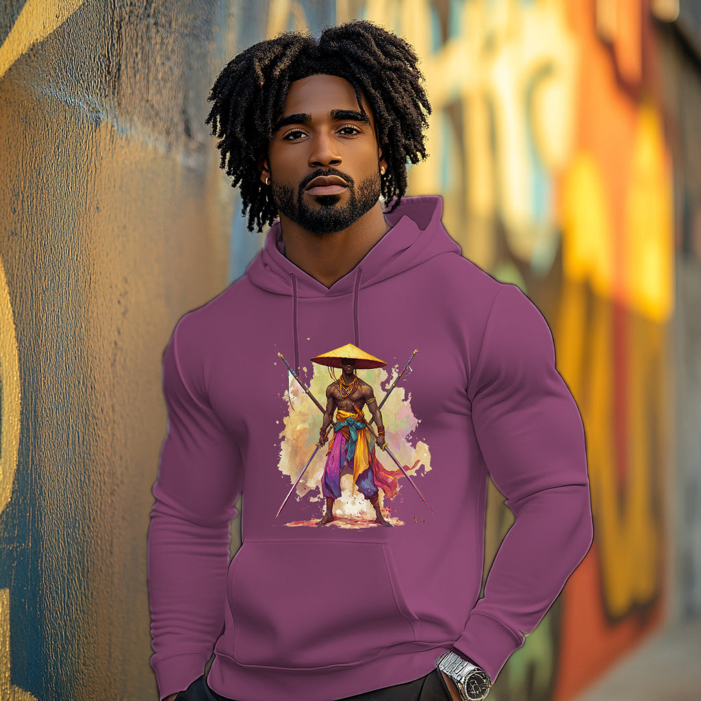 Maroon Swordman Style 202 - Man Hoodie
