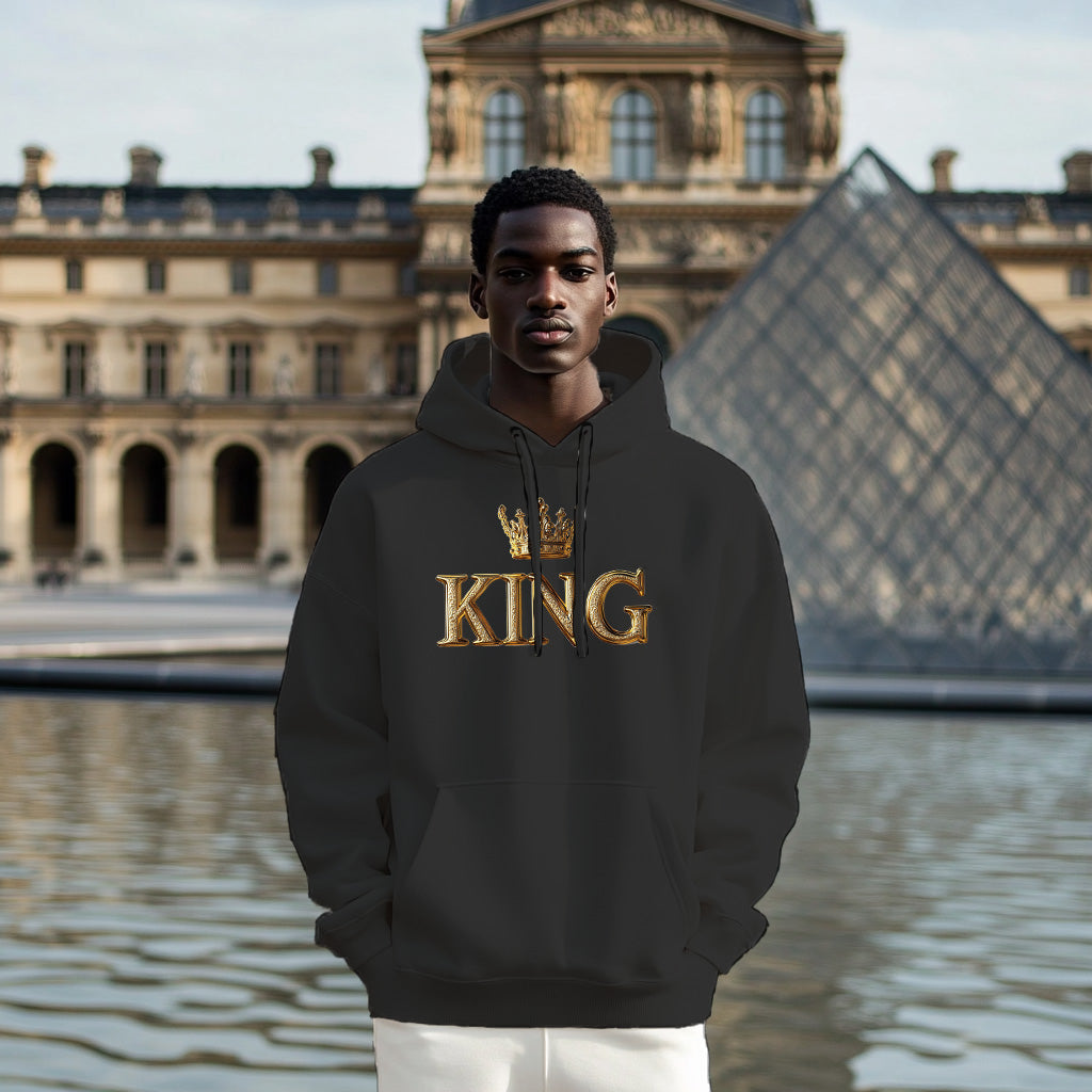 Black A KING Style 202 - Man Hoodie