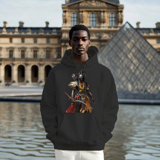 Black African Warrior Style 203 - Man Hoodie