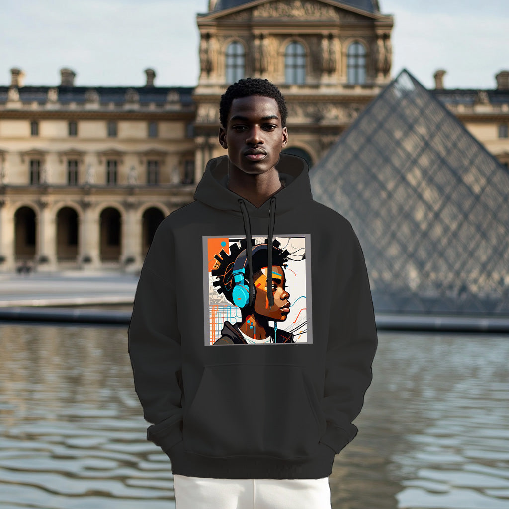 Black Music Lover Style 202 - Man Hoodie