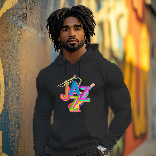 Black Jazz Fashion Style 204 - Man Hoodie