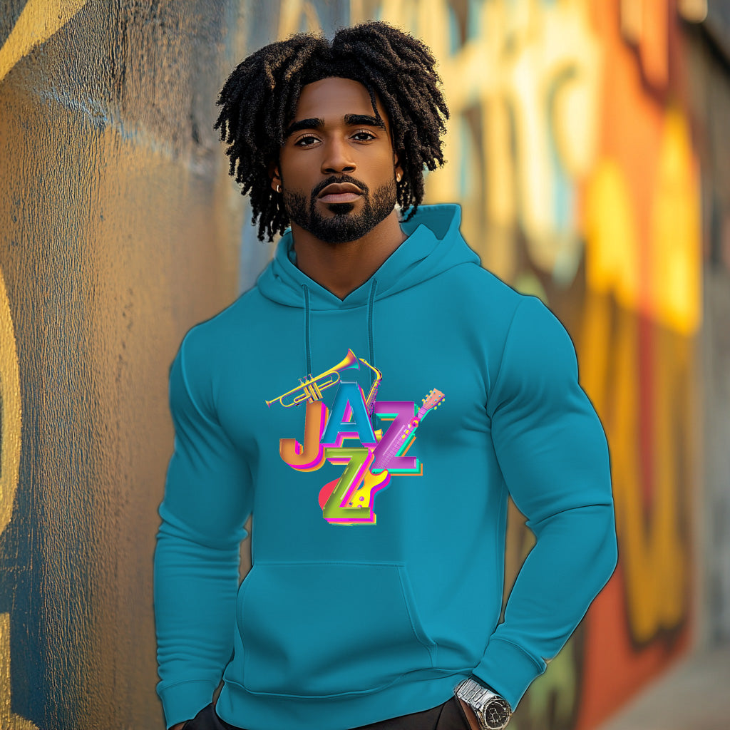 Blue Jazz Fashion Style 204 - Man Hoodie