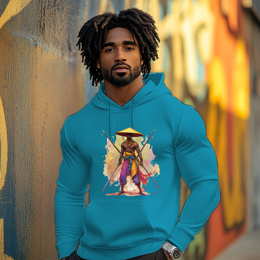 Blue Swordman Style 202 - Man Hoodie