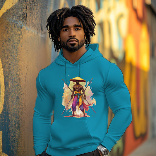 Blue Swordman Style 202 - Man Hoodie
