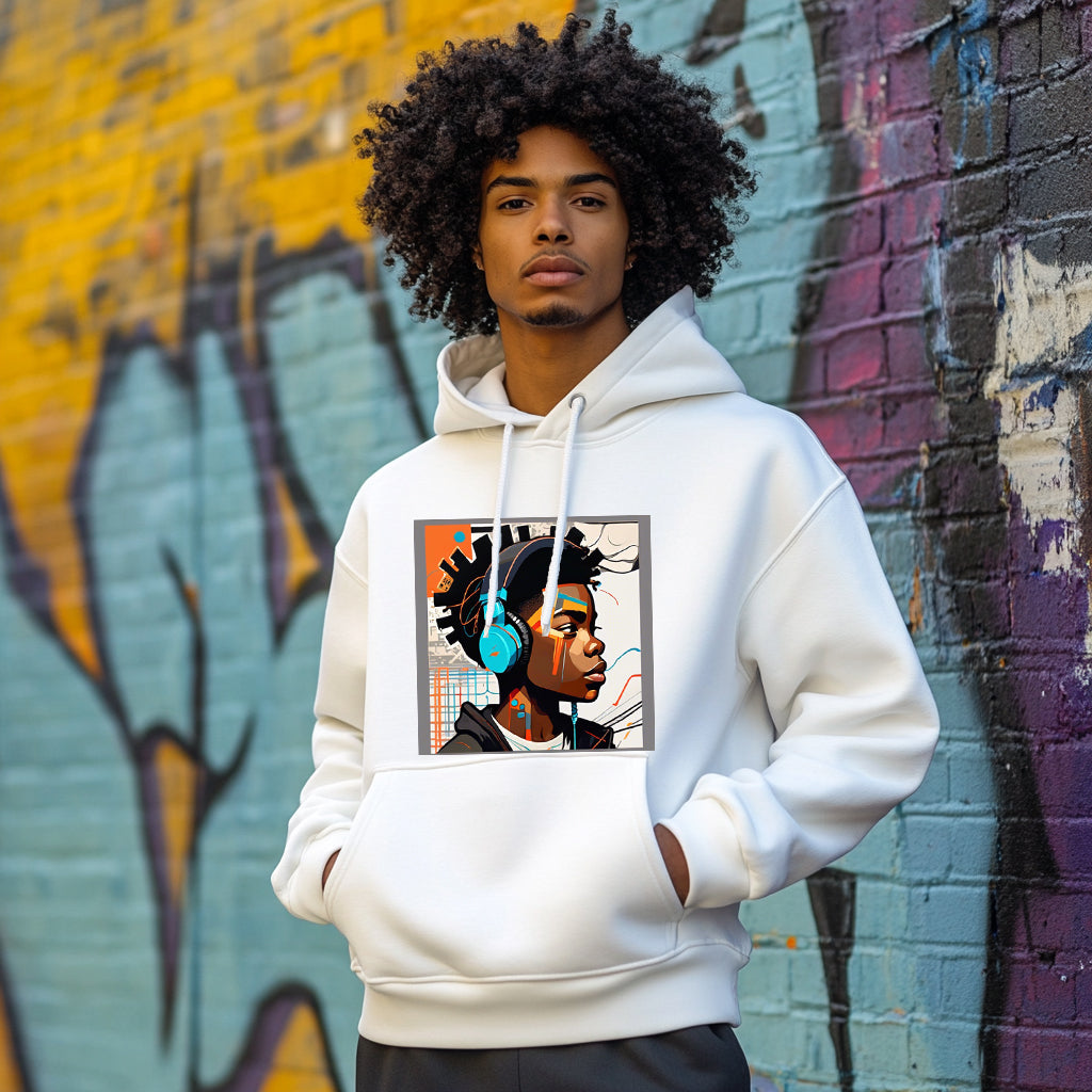 White Music Lover Style 202 - Man Hoodie