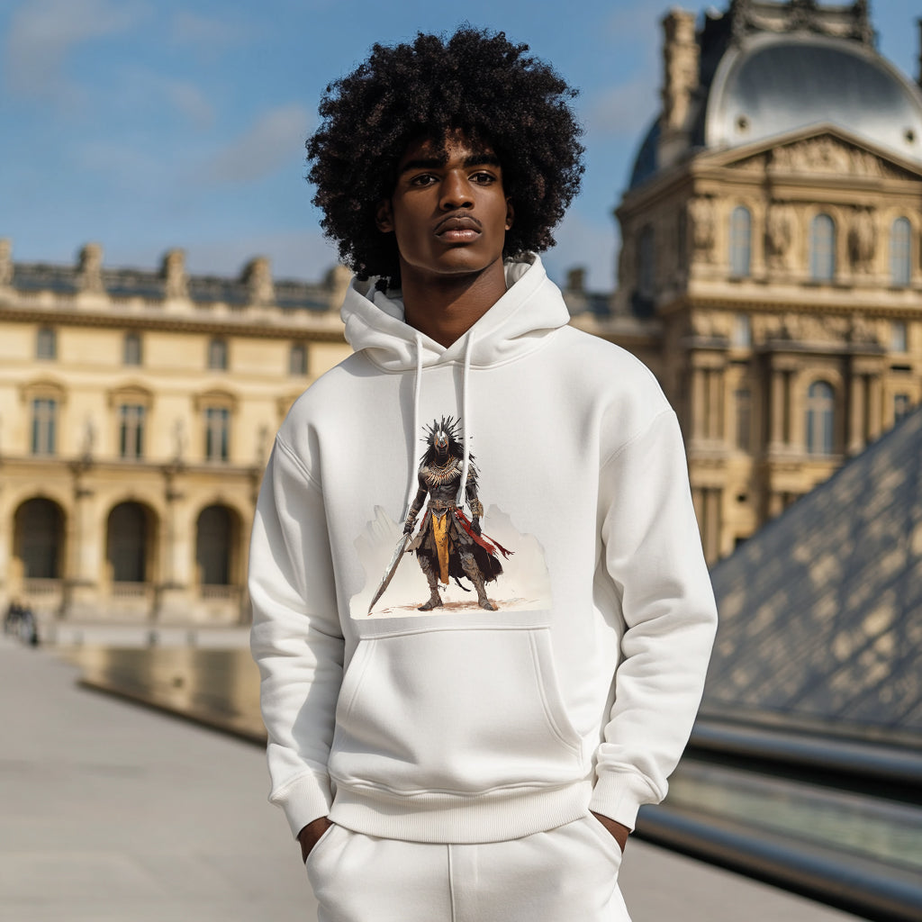 White The King's General Style 202- Man Hoodie