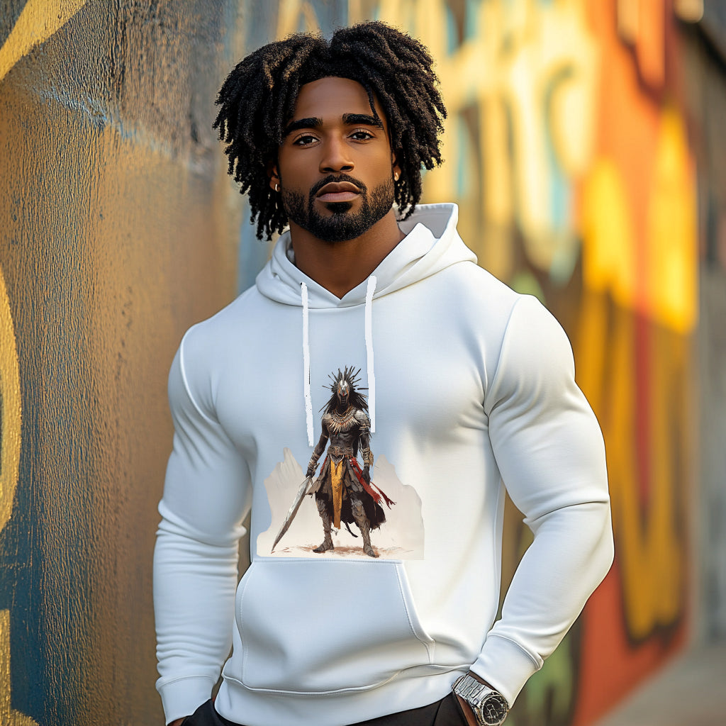 White The King's General Style 202- Man Hoodie