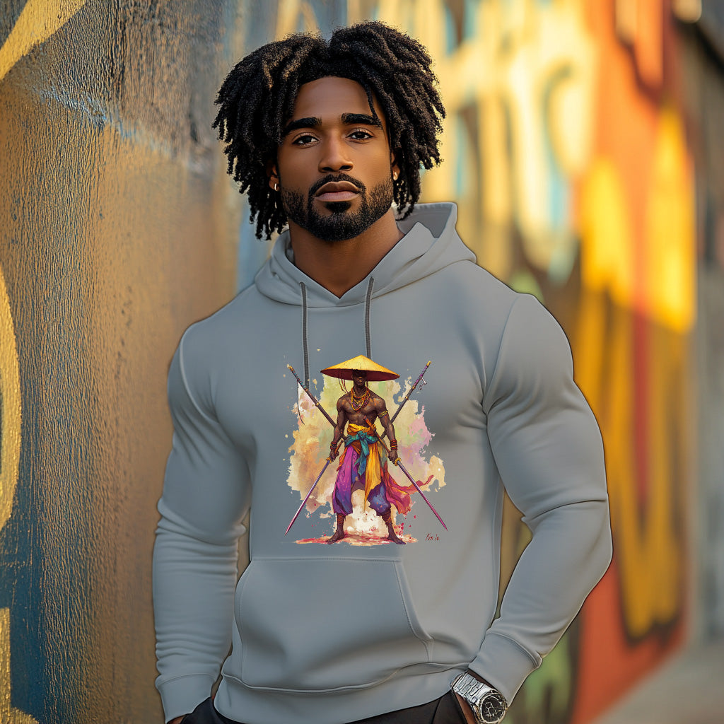 Gray Swordman Style 202 - Man Hoodie
