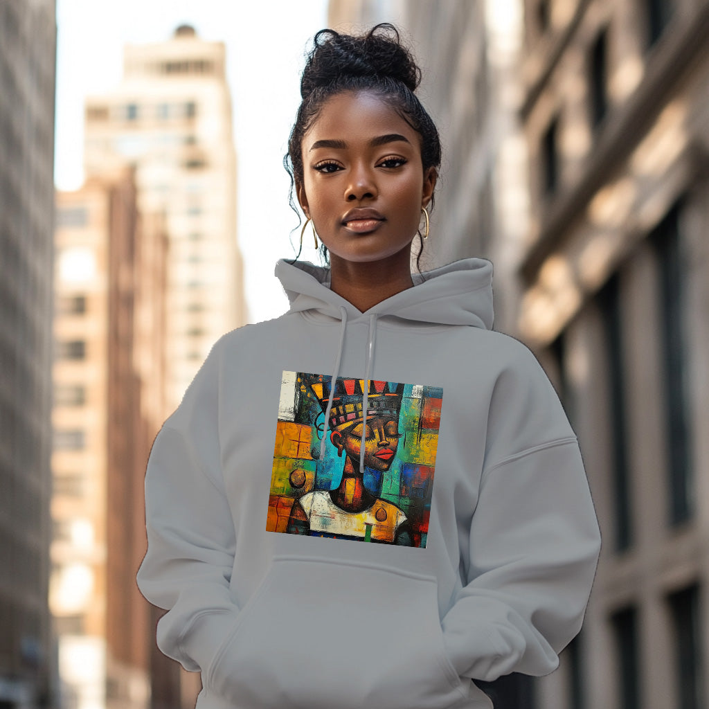 Gray Damina Graphic Print 202 - Woman Hoodie