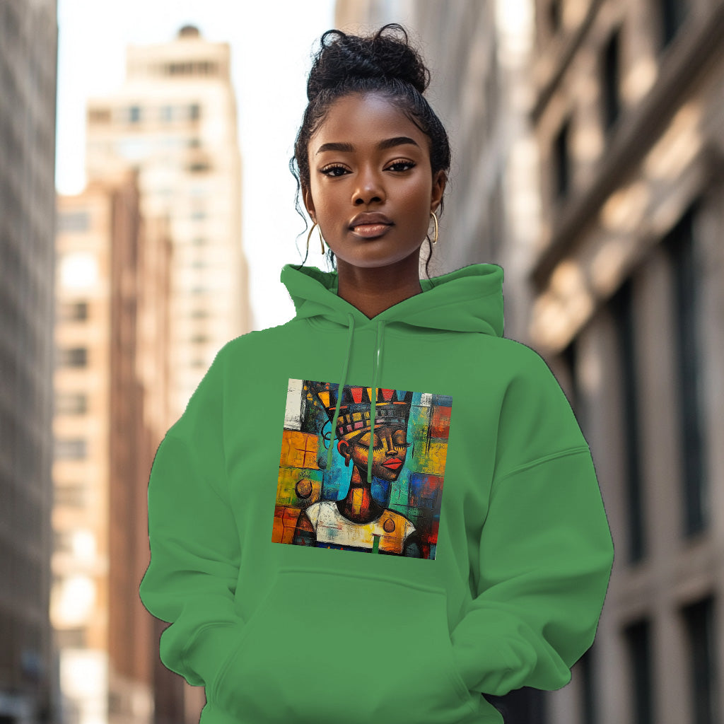 Green Damina Graphic Print 202 - Woman Hoodie