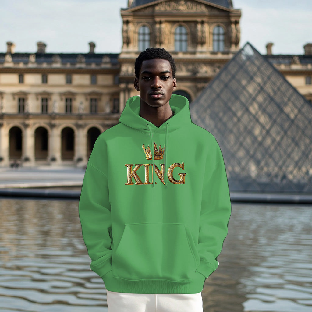 Green A KING Style 202 - Man Hoodie