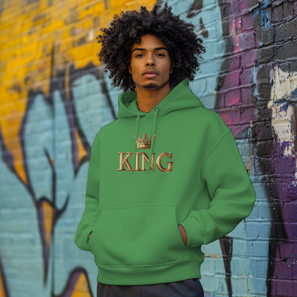 Green A KING Style 202 - Man Hoodie