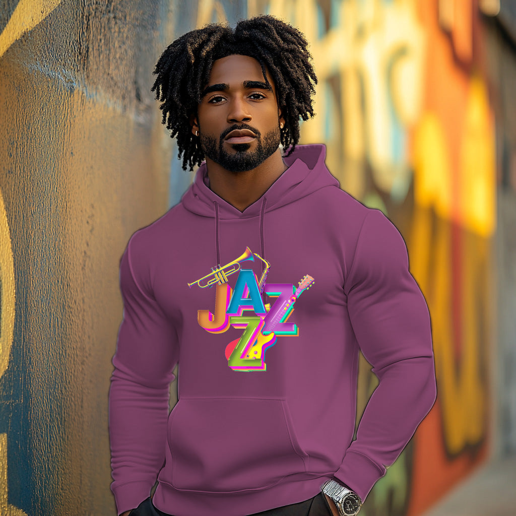 Maroon Jazz Fashion Style 204 - Man Hoodie