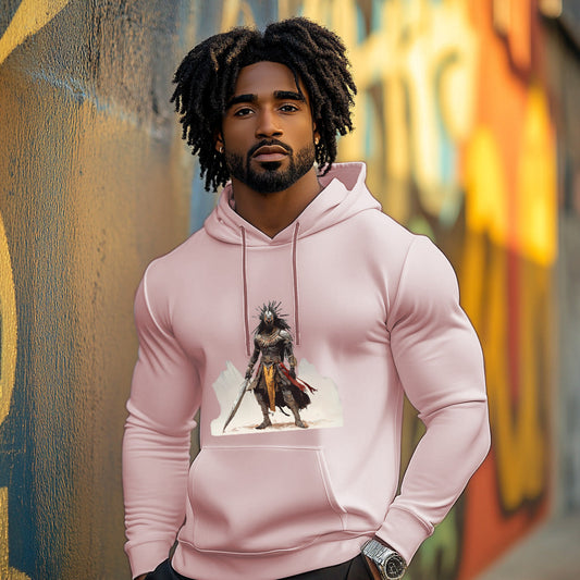 Light Pink The King's General Style 202- Man Hoodie