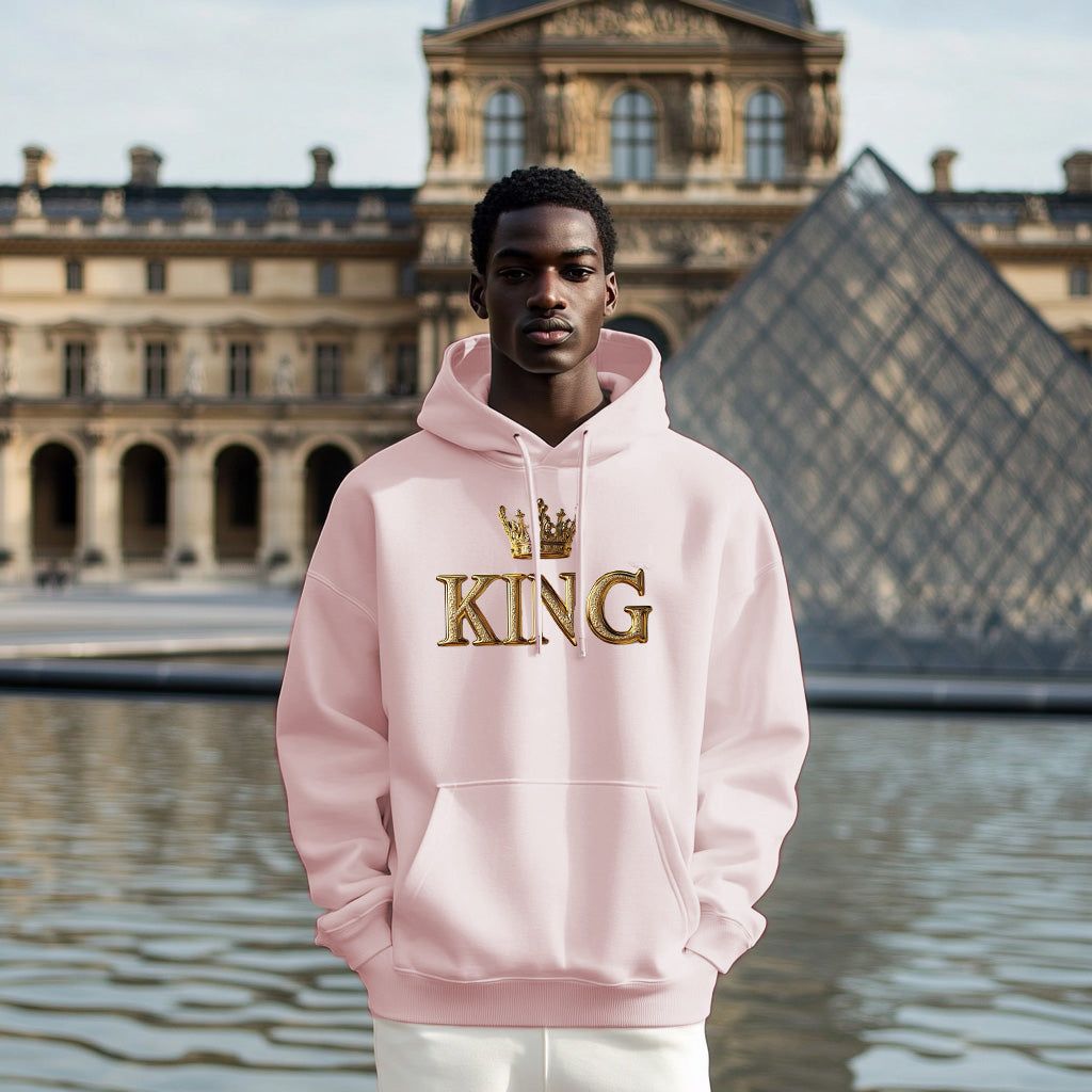 Light Pink A KING Style 202 - Man Hoodie