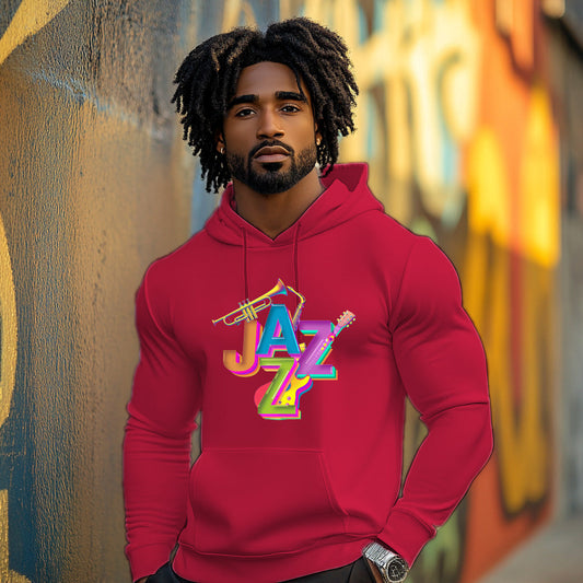 Red Jazz Fashion Style 204 - Man Hoodie