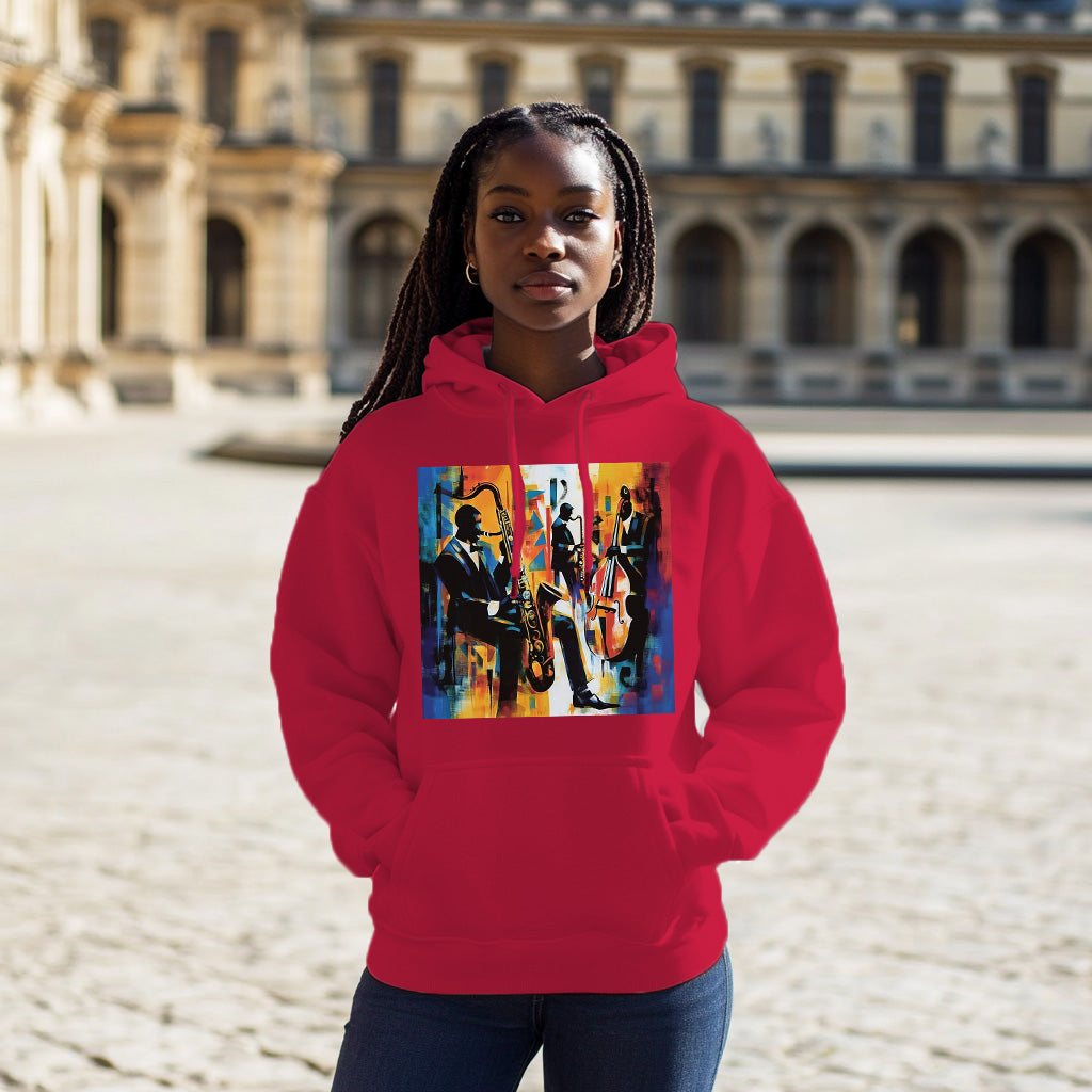 Red Jazz Fashion Style 202 - Woman Hoodie