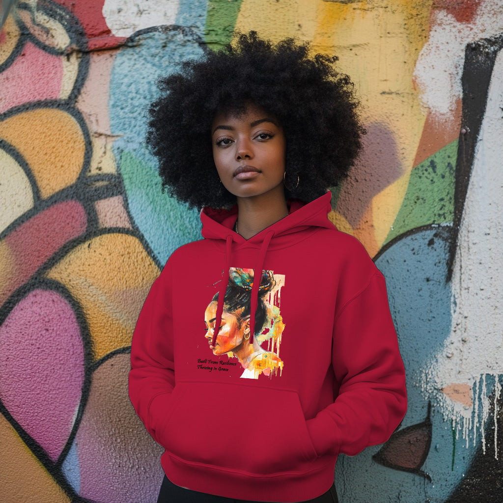 Red Built From Resilience - Woman Hoodie