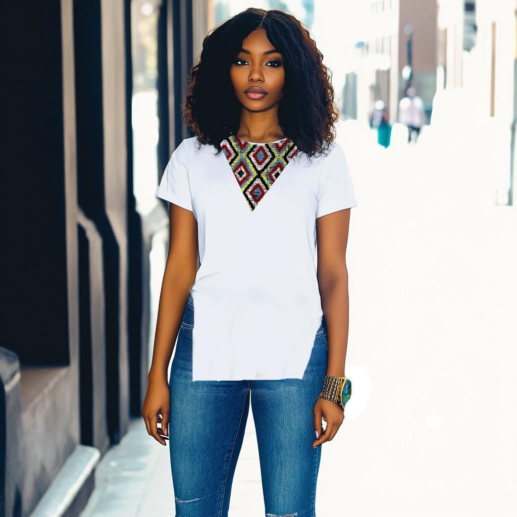 Women Long Line T-shirt African  High quality Print / designer t-shirt / graphic shirt